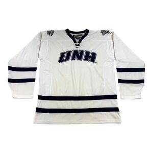 New Hampshire Wildcats Jersey Youth XL Mens Small White NCAA Hockey Nike Bauer